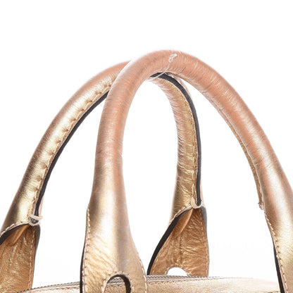 Chloe Metallic Calfskin Buckle Tote Gold 10 of 16