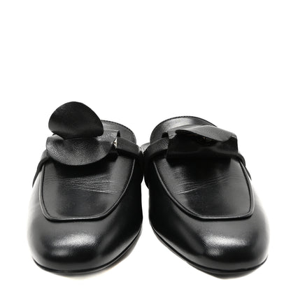 Hermes Goatskin Oz Mules 39 Black 3 of 9