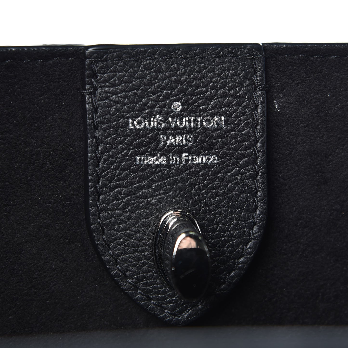 Calfskin Lockme Go Tote Black