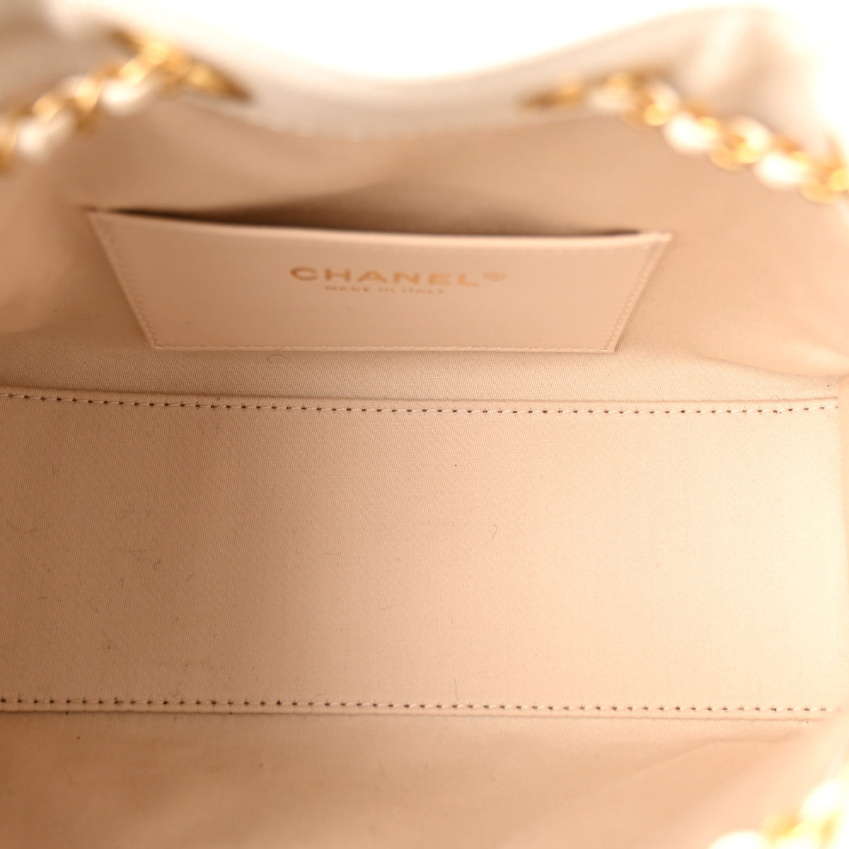 Caviar Quilted Mini Chanel 25 Handbag White