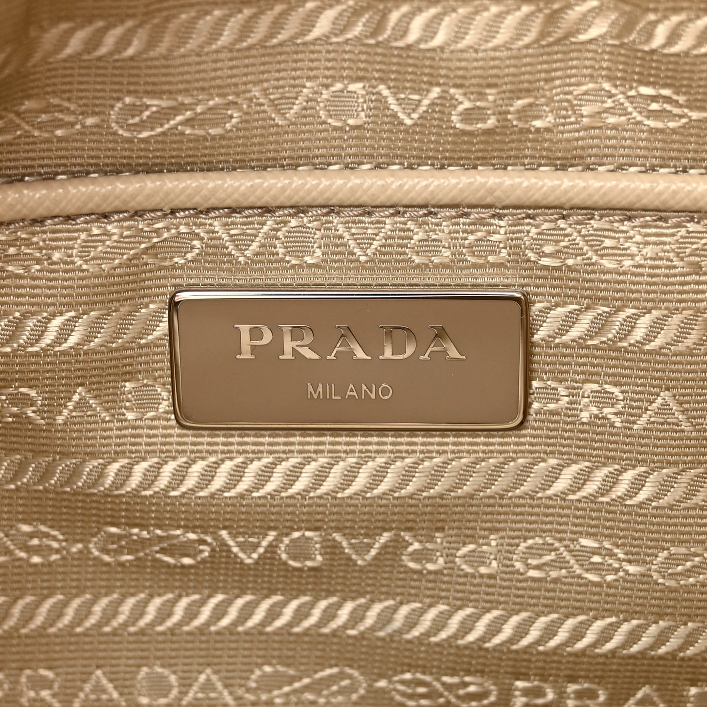 Re-Nylon Vela Saffiano Pocket Double Buckle Messenger Shoulder Bag Deserto