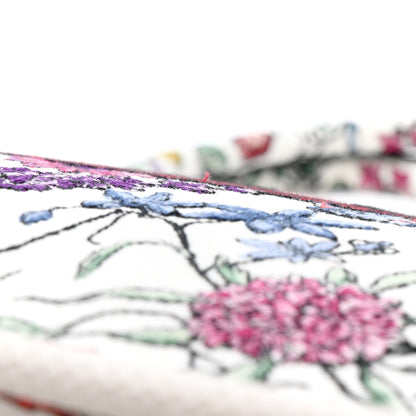 Christian Dior Canvas Embroidered Large Florilegio Book Tote White Multicolor 11 of 13