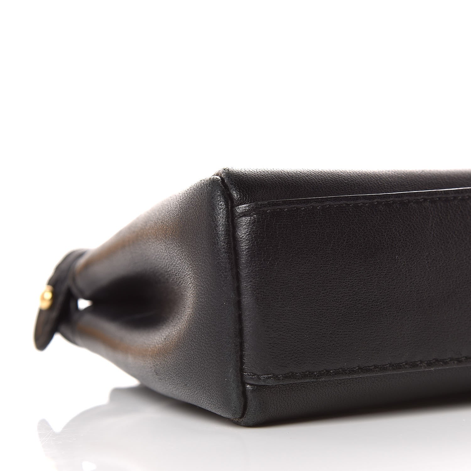 Fendi Nappa Micro Peekaboo Iconic Satchel Black 5 of 9