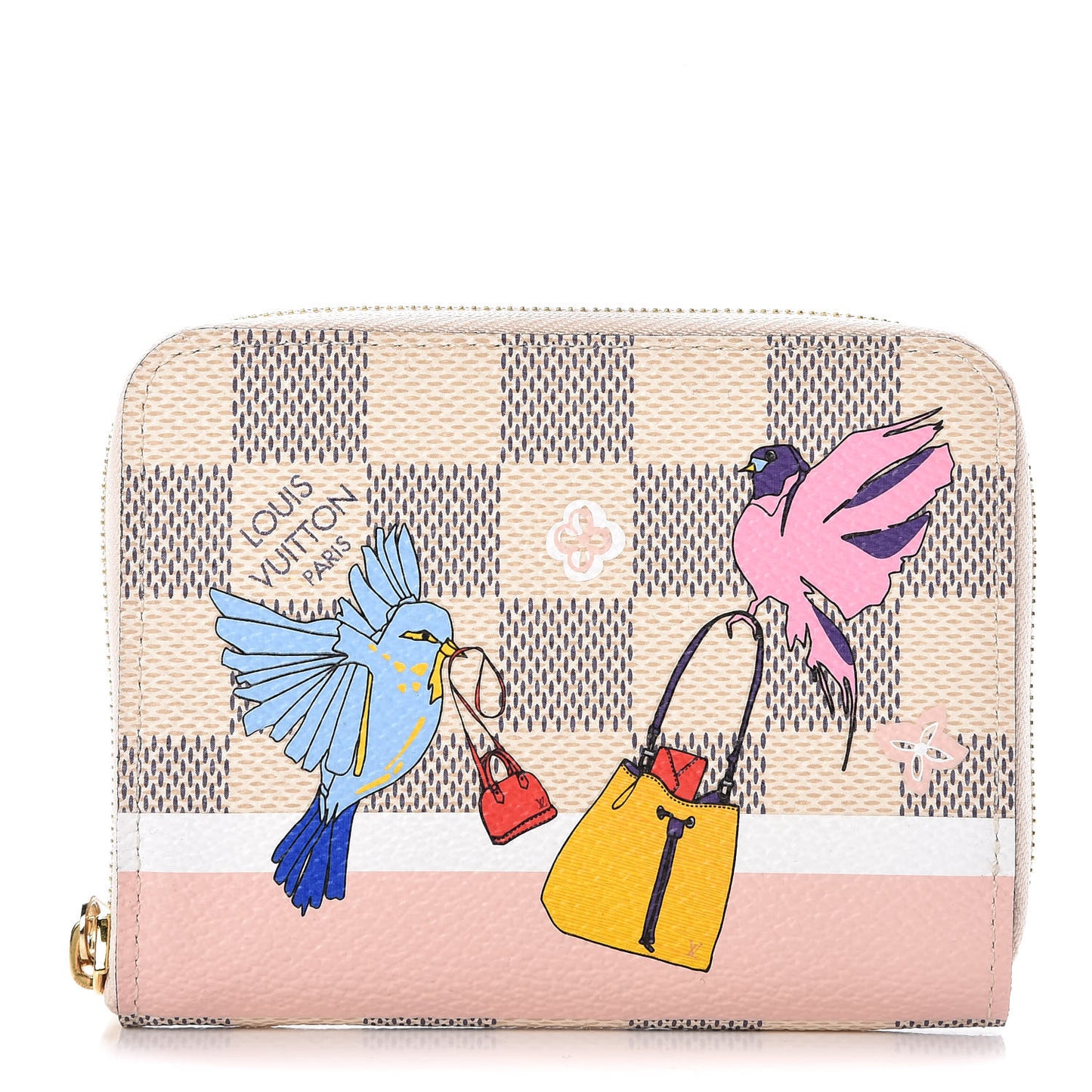 Damier Azur 2018 Christmas Animation Zippy Coin Purse