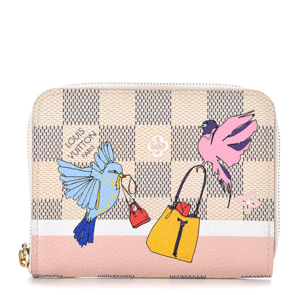 Louis Vuitton Damier Azur 2018 Christmas Animation Zippy Coin Purse 1 of 8