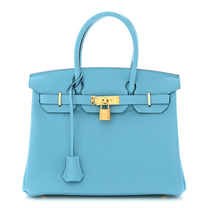 Hermes Togo Birkin 30 Blue Du Nord 1 of 13
