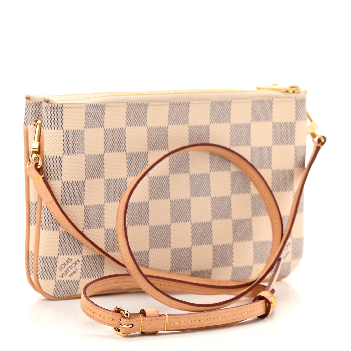 Damier Azur Double Zip Pochette
