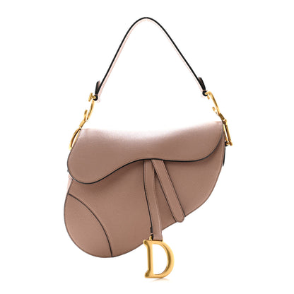 Christian Dior Grained Calfskin Saddle Bag With Strap Blush 1 of 11