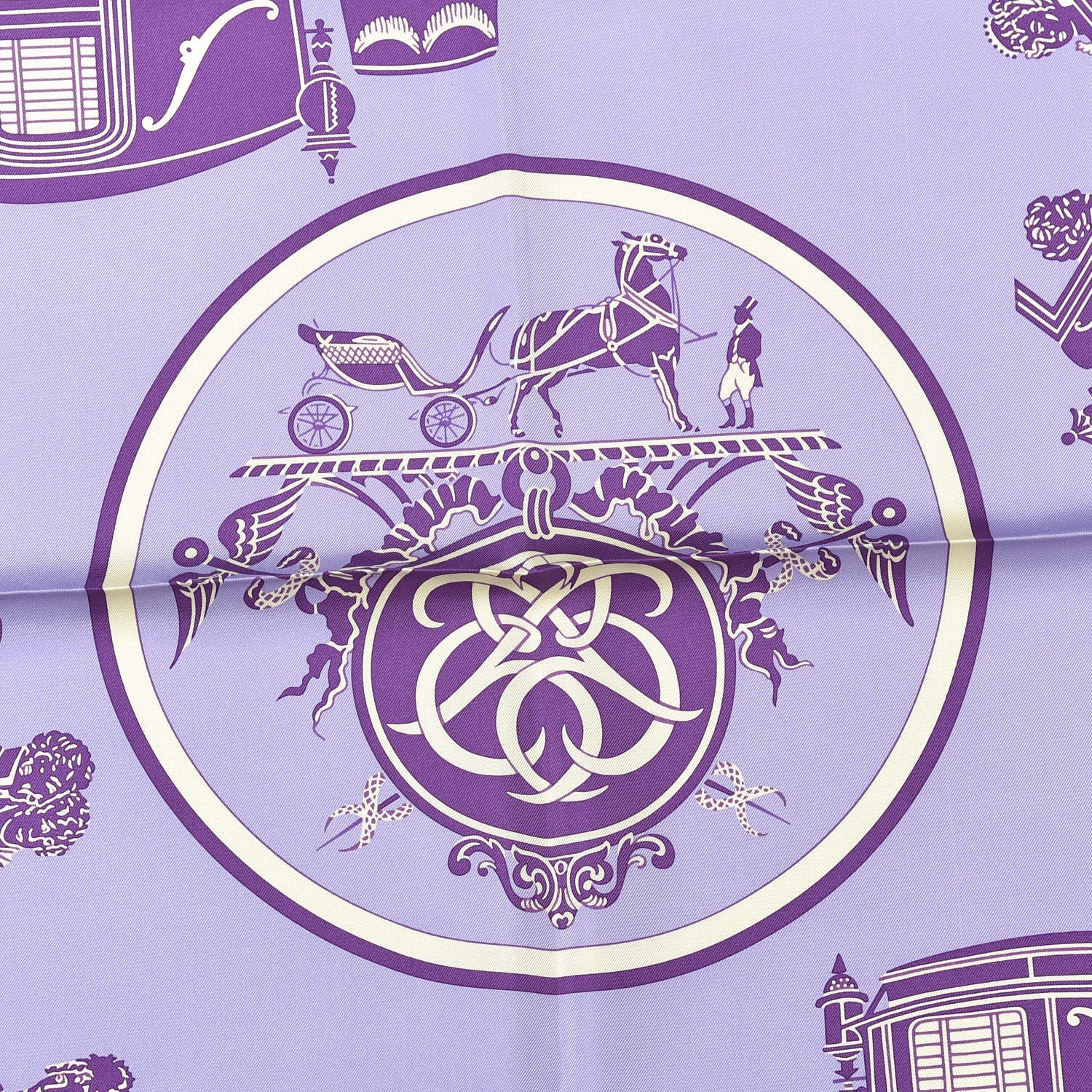 Hermes Silk Ex Libris Scarf 90 2 of 5