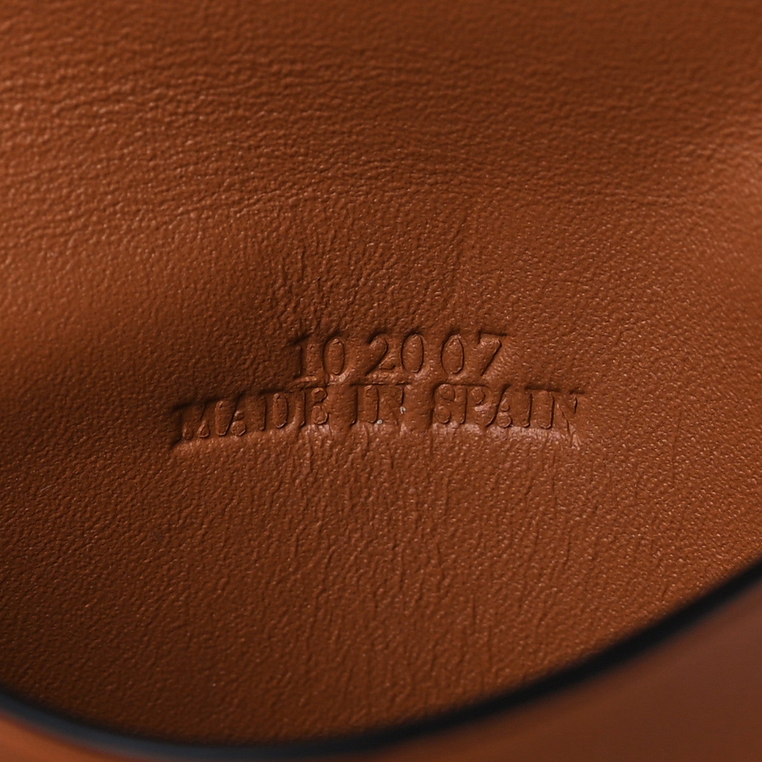 Loewe Soft Calfskin Mini Heel Pouch Tan 7 of 10