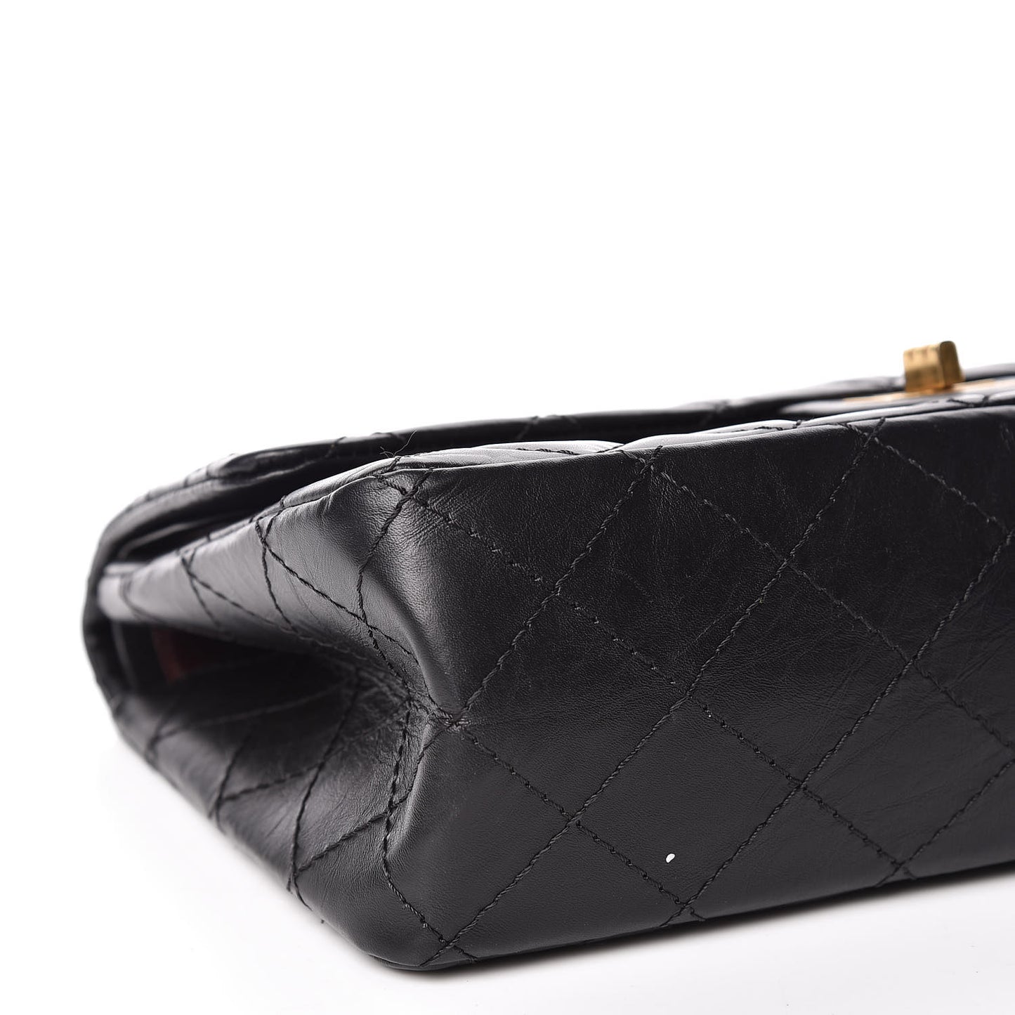 Aged Calfskin Quilted 2.55 Reissue 226 Flap Black