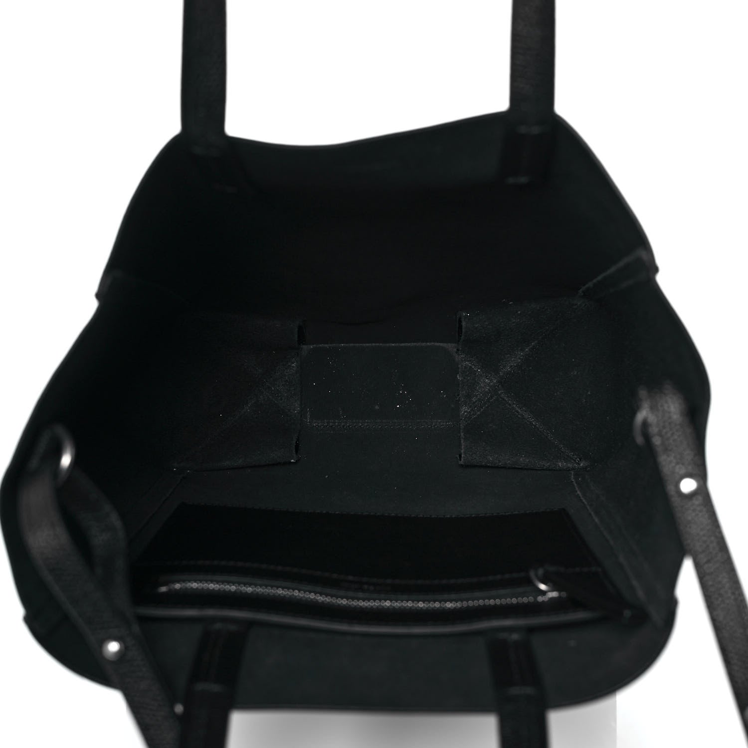 Celine Grained Calfskin Small Vertical Cabas Black 5 of 9