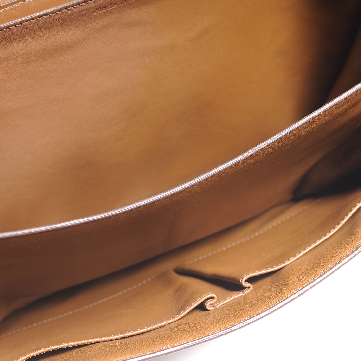 Celine Leather Large Classic Box Flap Bag Camel 6 of 7