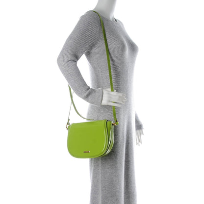 Burberry Patent Small Leigh Crossbody Bag Lemon Green 2 of 8