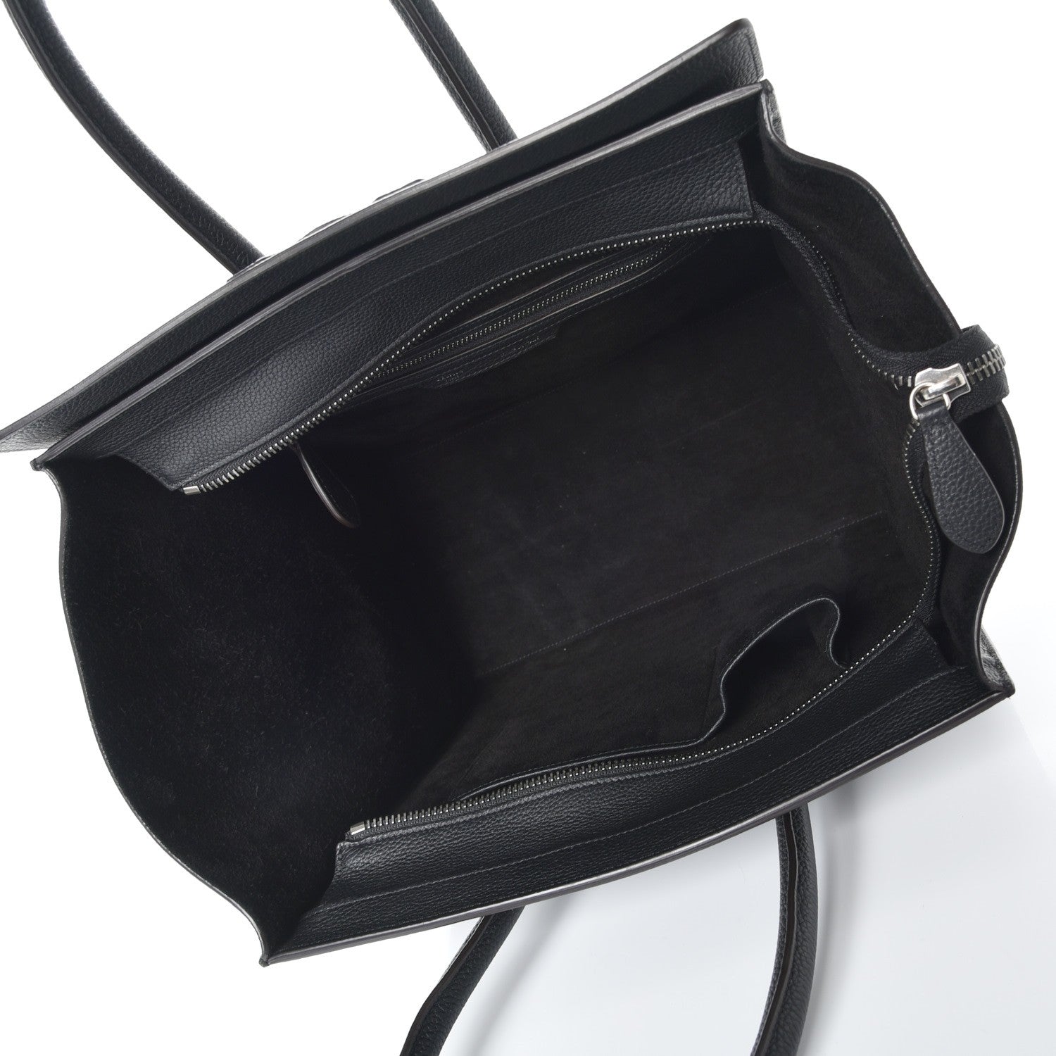 Celine Drummed Calfskin Mini Luggage Black 5 of 15
