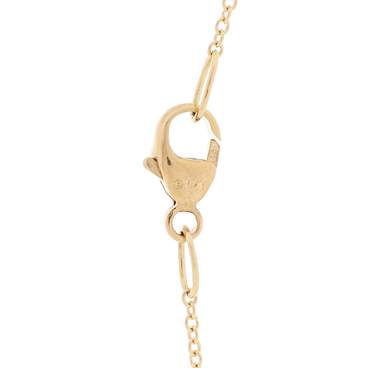 18K Yellow Gold Diamond Cable Collectibles Cross Pendant Necklace