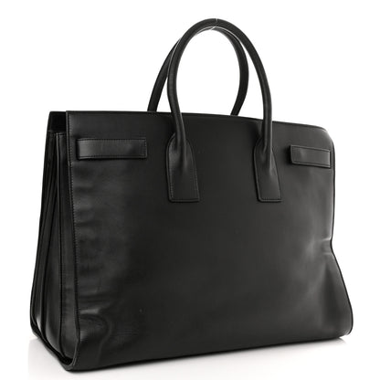 Saint Laurent Calfskin Large Sac De Jour Carryall Black 3 of 19