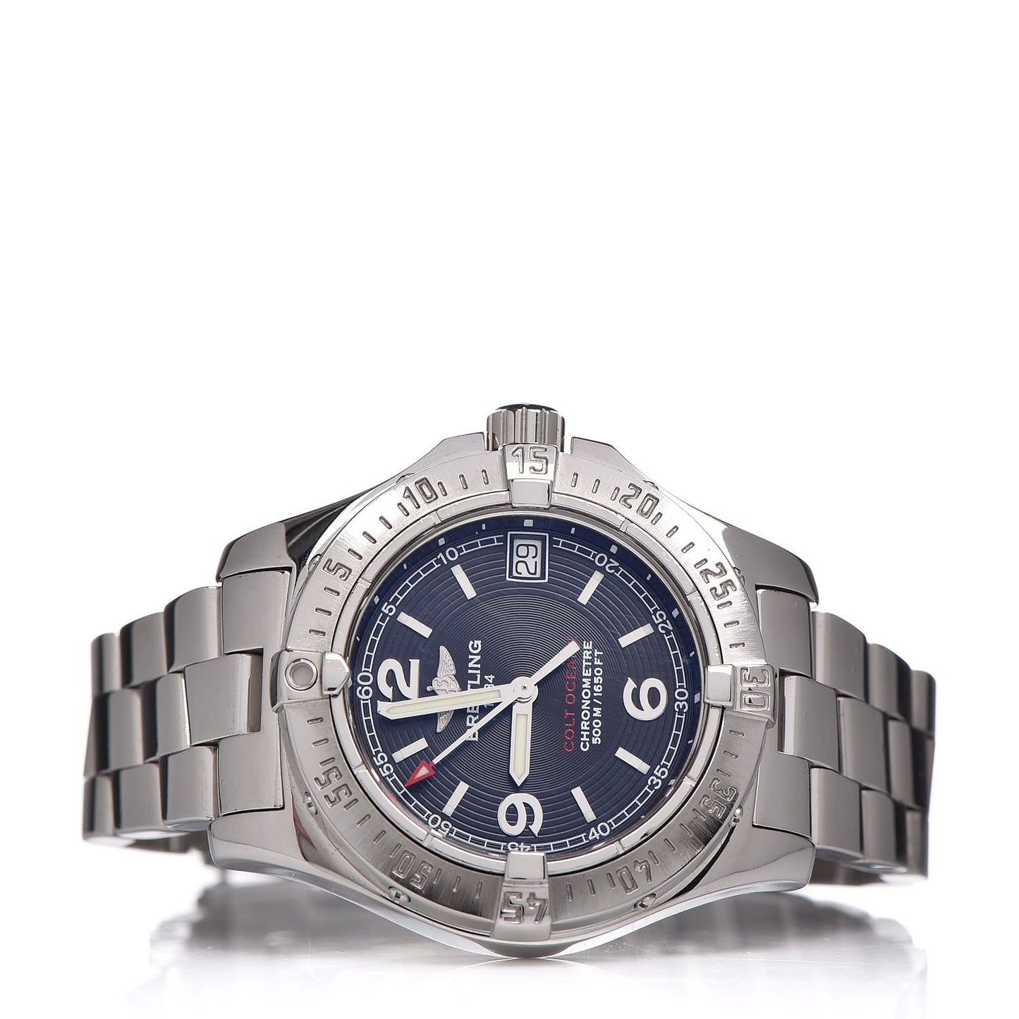 Stainless Steel 33mm Colt Oceane Quartz Watch Black A77380