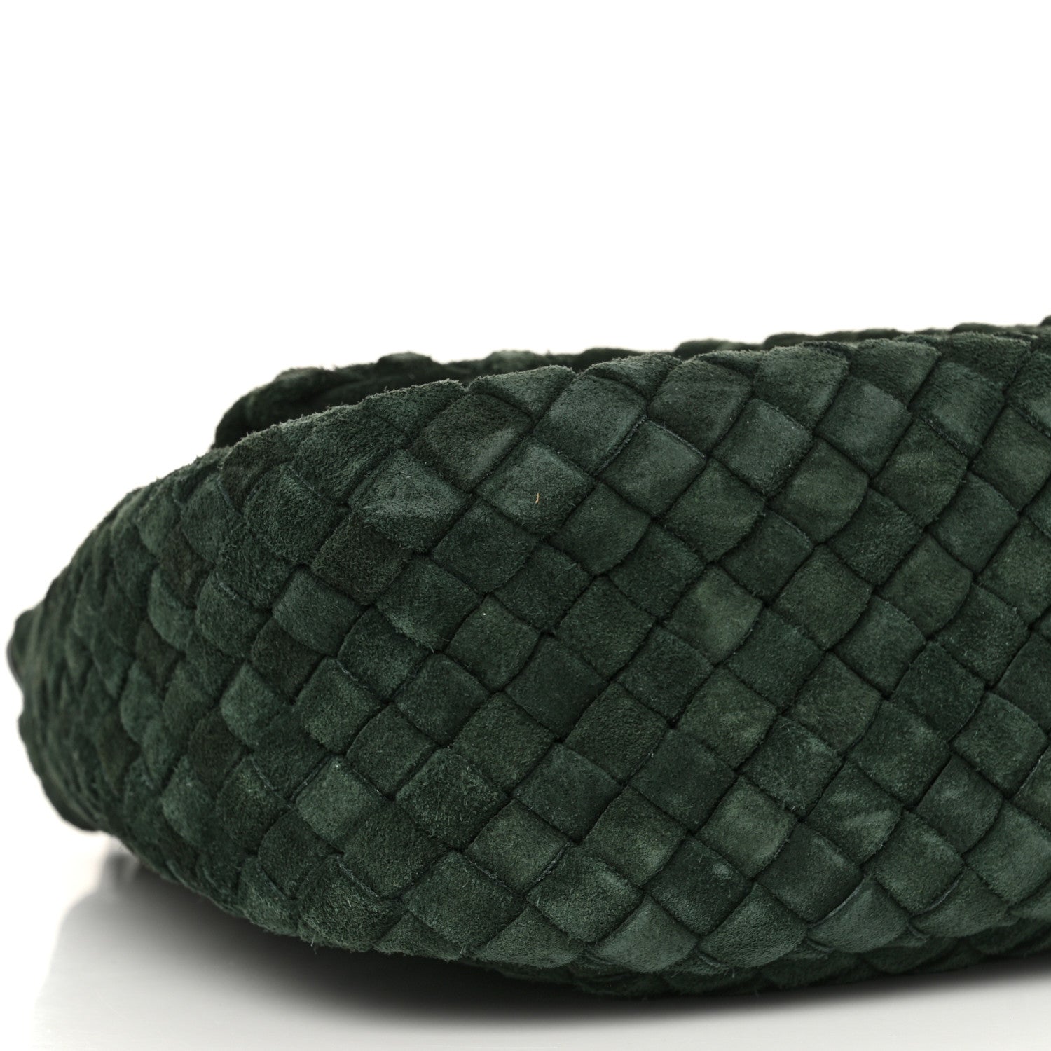 Bottega Veneta Suede Intrecciato Small Cobble Messenger Bag Emerald Green 9 of 13