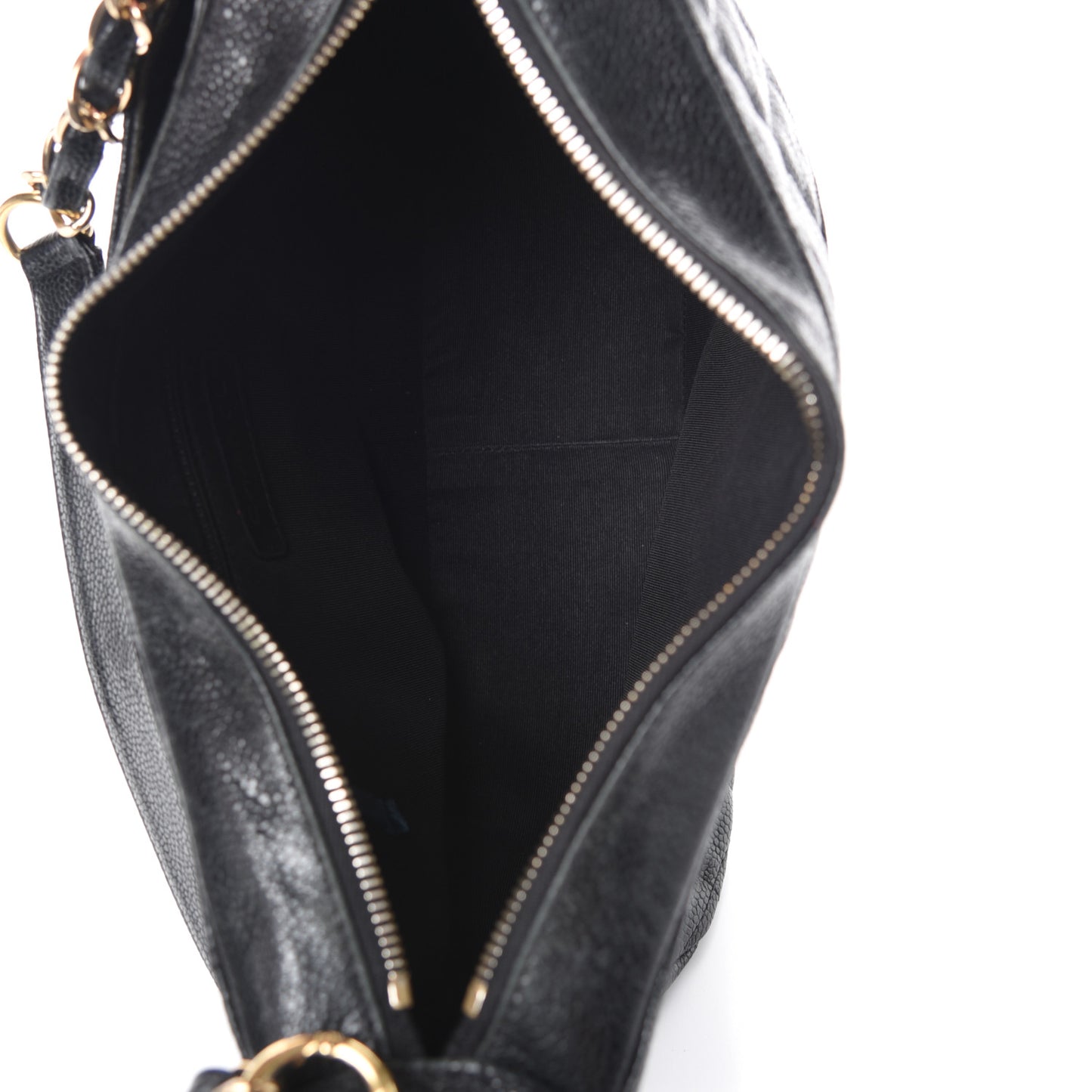 Caviar Quilted Timeless CC Shoulder Bag Black