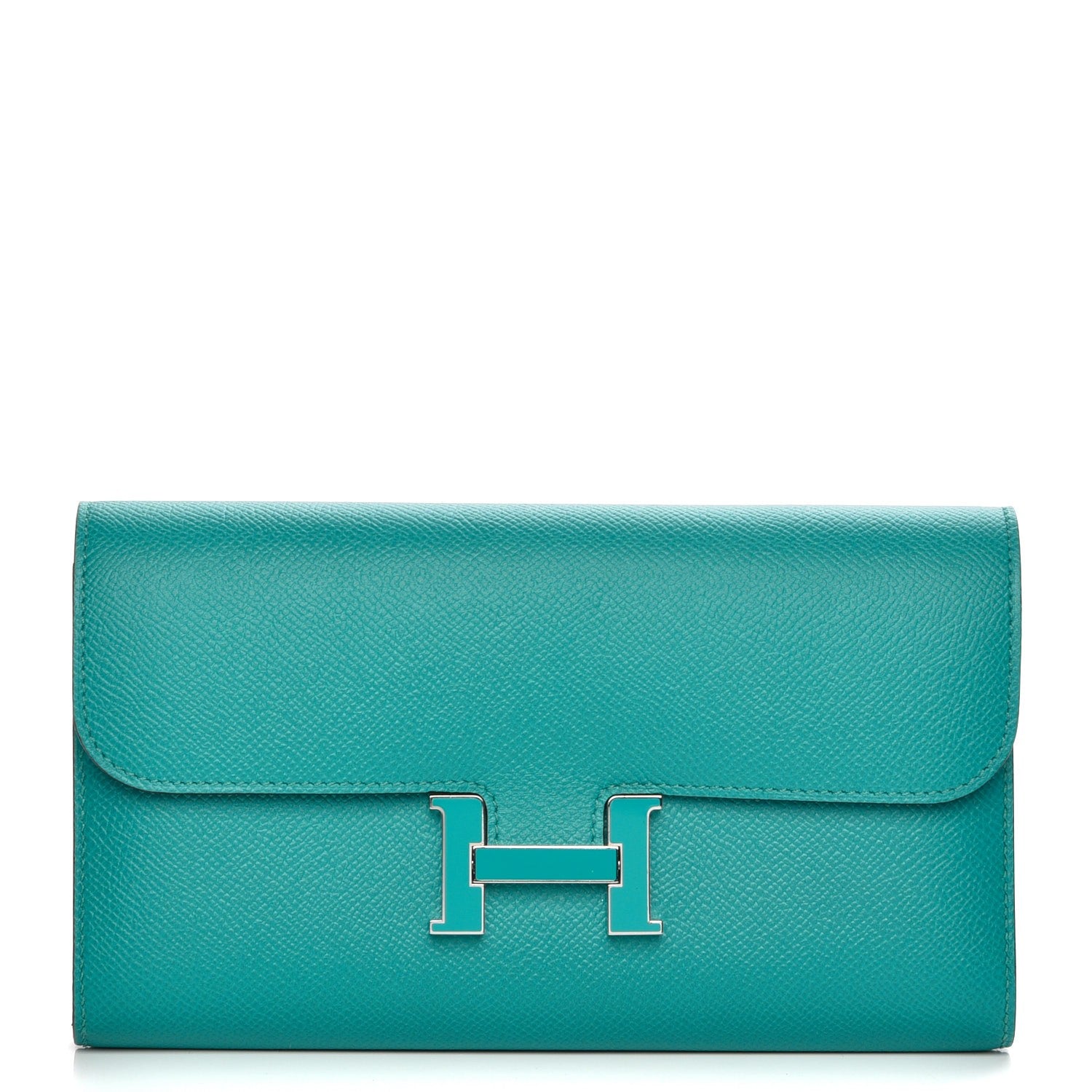 Hermes Epsom Constance Long Wallet Bleu Paon 1 of 14