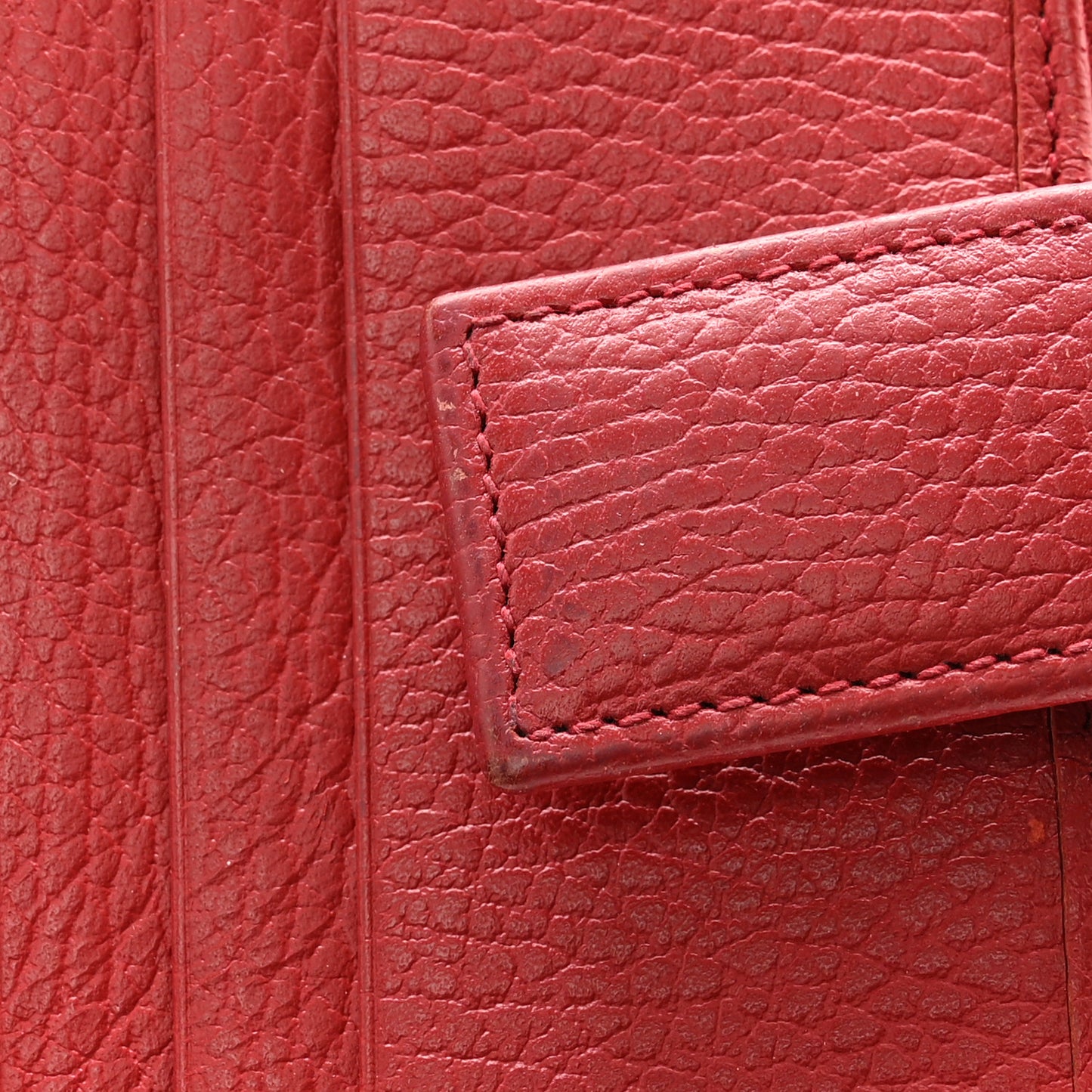 Monogram Dollar Calfskin Zip Around French Flap Wallet Beige Ebony Rosso