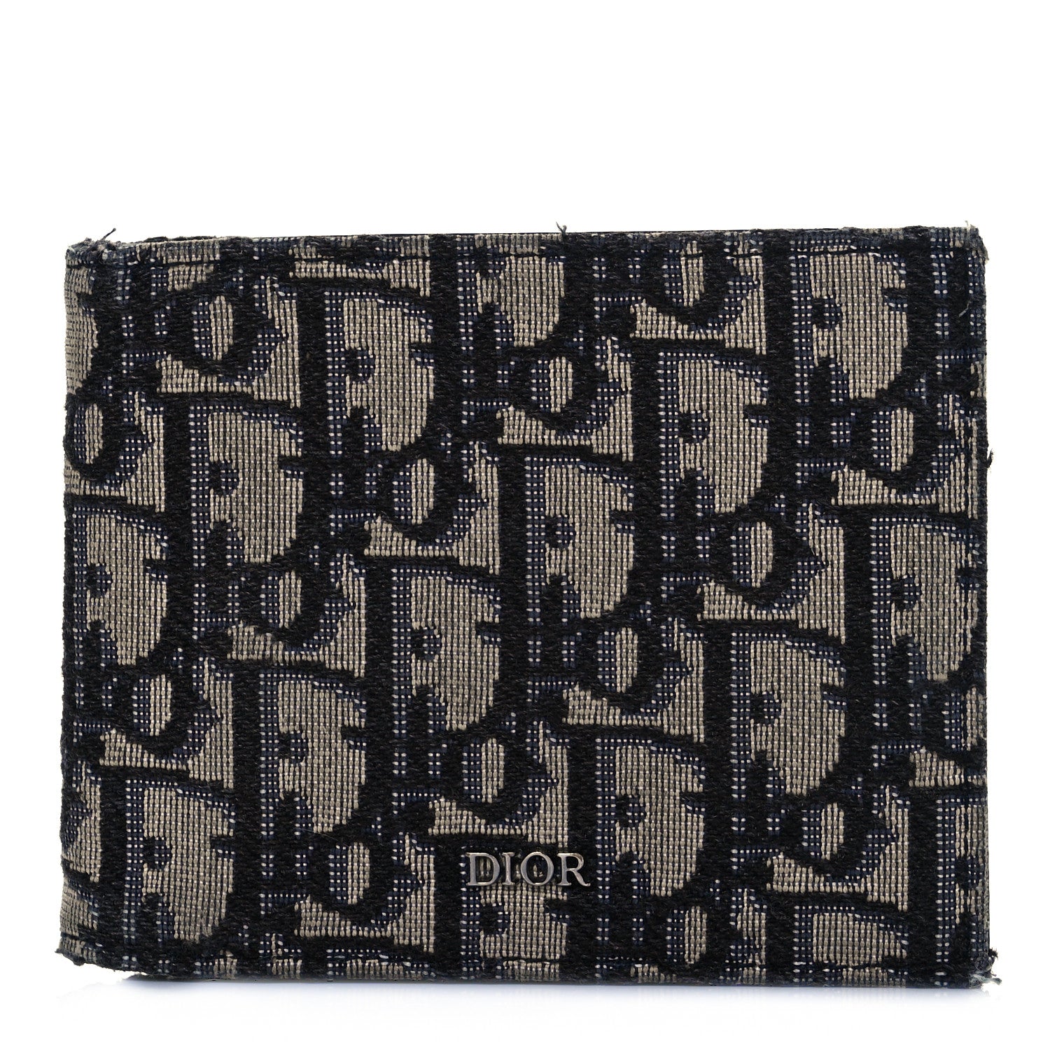 Christian Dior Oblique Compact Wallet Black 1 of 8