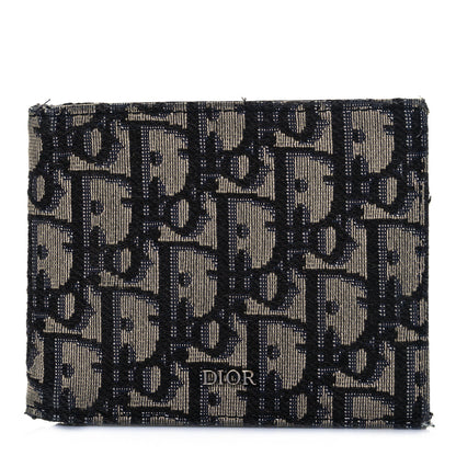 Christian Dior Oblique Compact Wallet Black 1 of 8