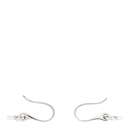Gucci Sterling Silver Trademark Heart Drop Earrings 3 of 4