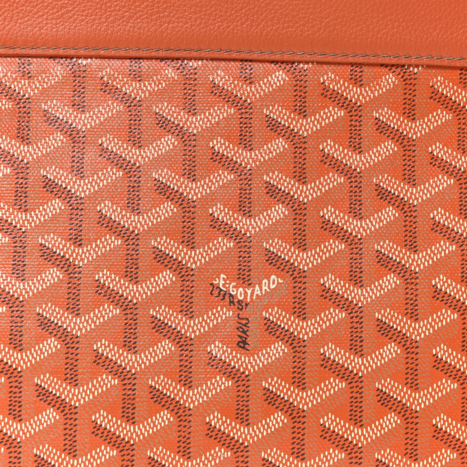 Goyard Goyardine Conti Pouch Orange 7 of 9