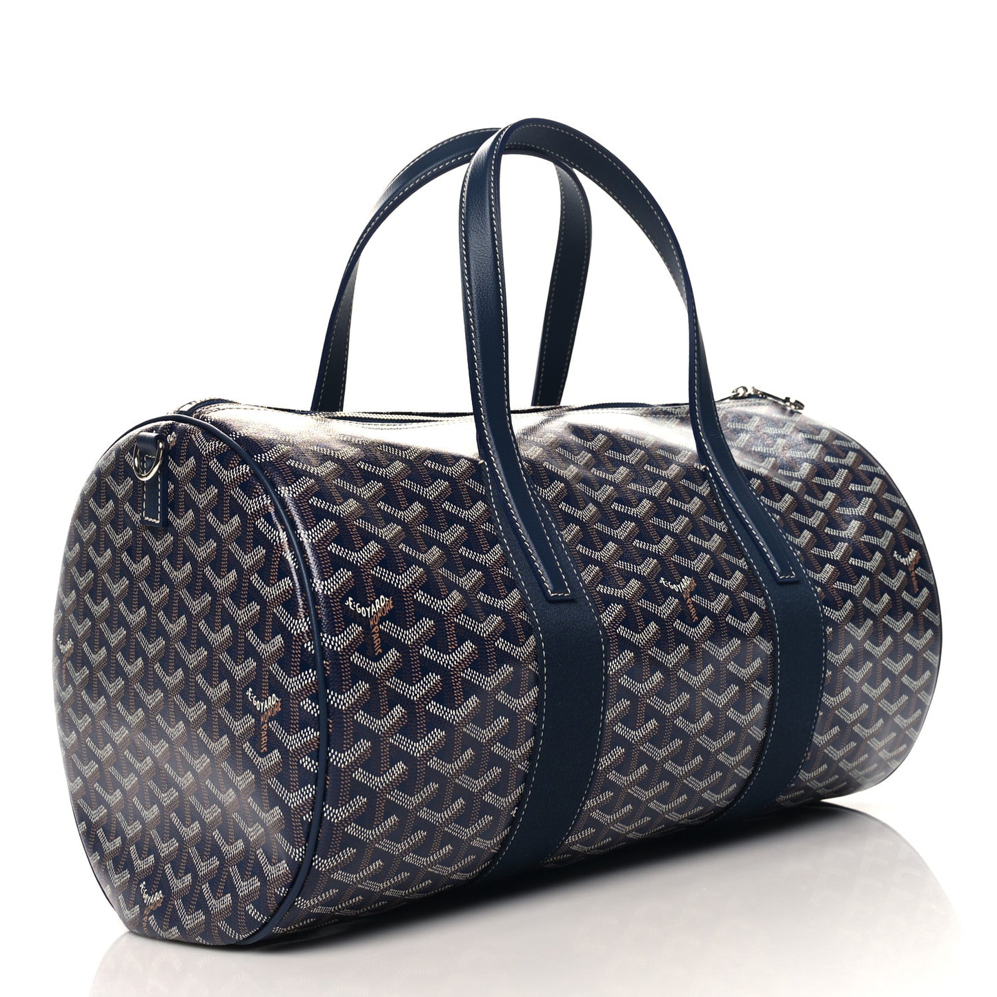 Goyardine Barrel 40 Sports Bag Navy