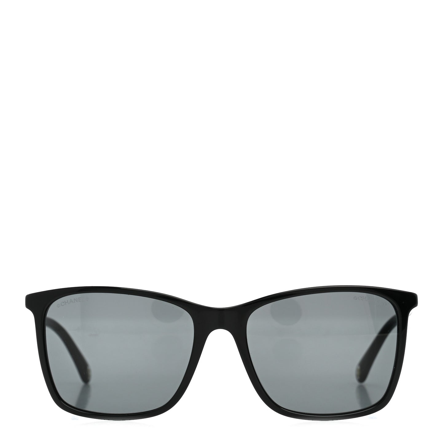 Acetate Polarized Square Sunglasses 5447-A Black