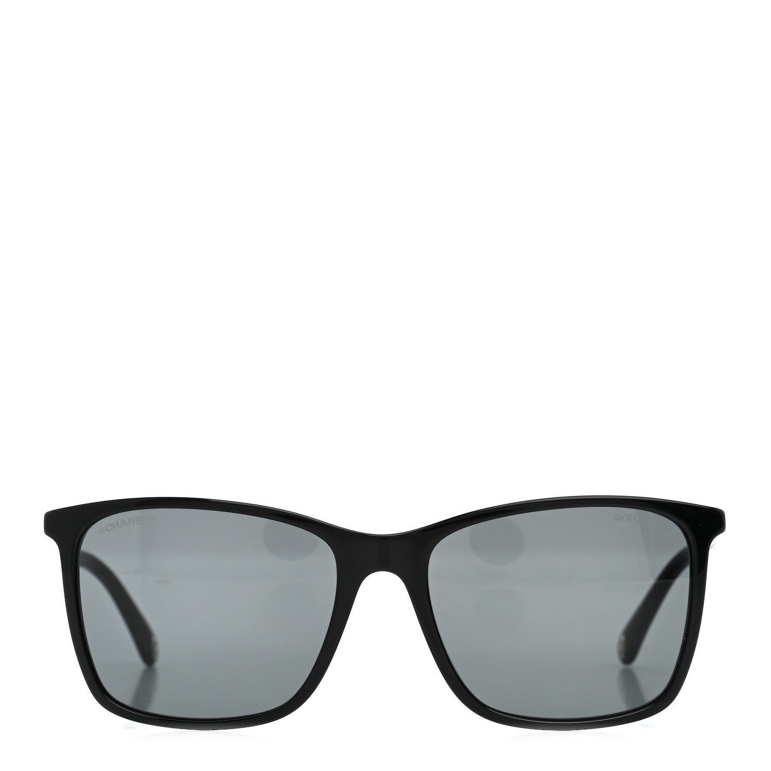 Chanel Acetate Polarized Square Sunglasses 5447-A Black 2 of 7