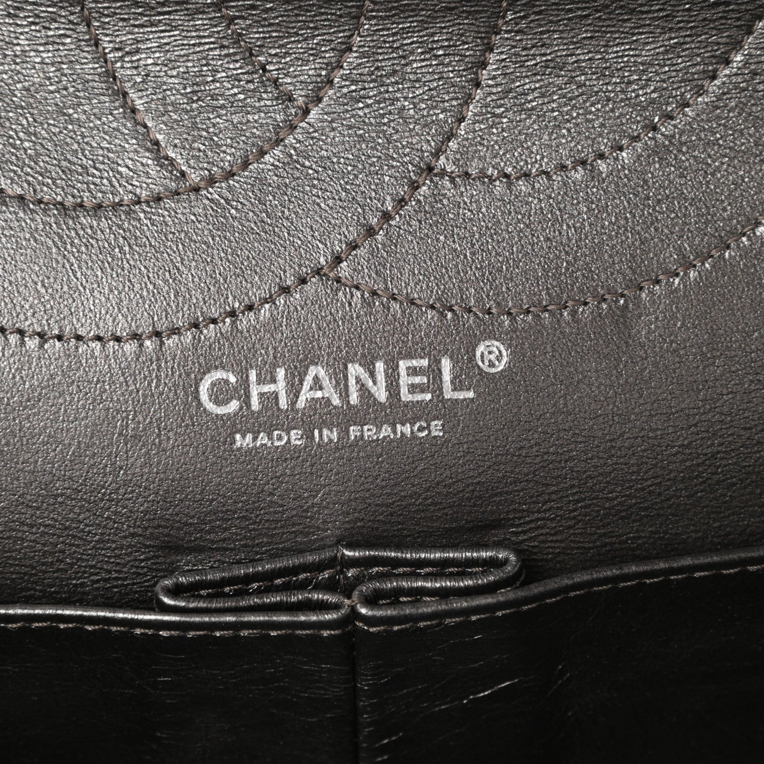 Chanel Metallic Aged Calfskin Quilted 2.55 Reissue 227 Flap Dark Silver 6 of 9