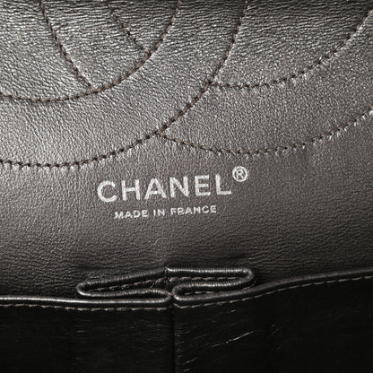 Chanel Metallic Aged Calfskin Quilted 2.55 Reissue 227 Flap Dark Silver 6 of 9