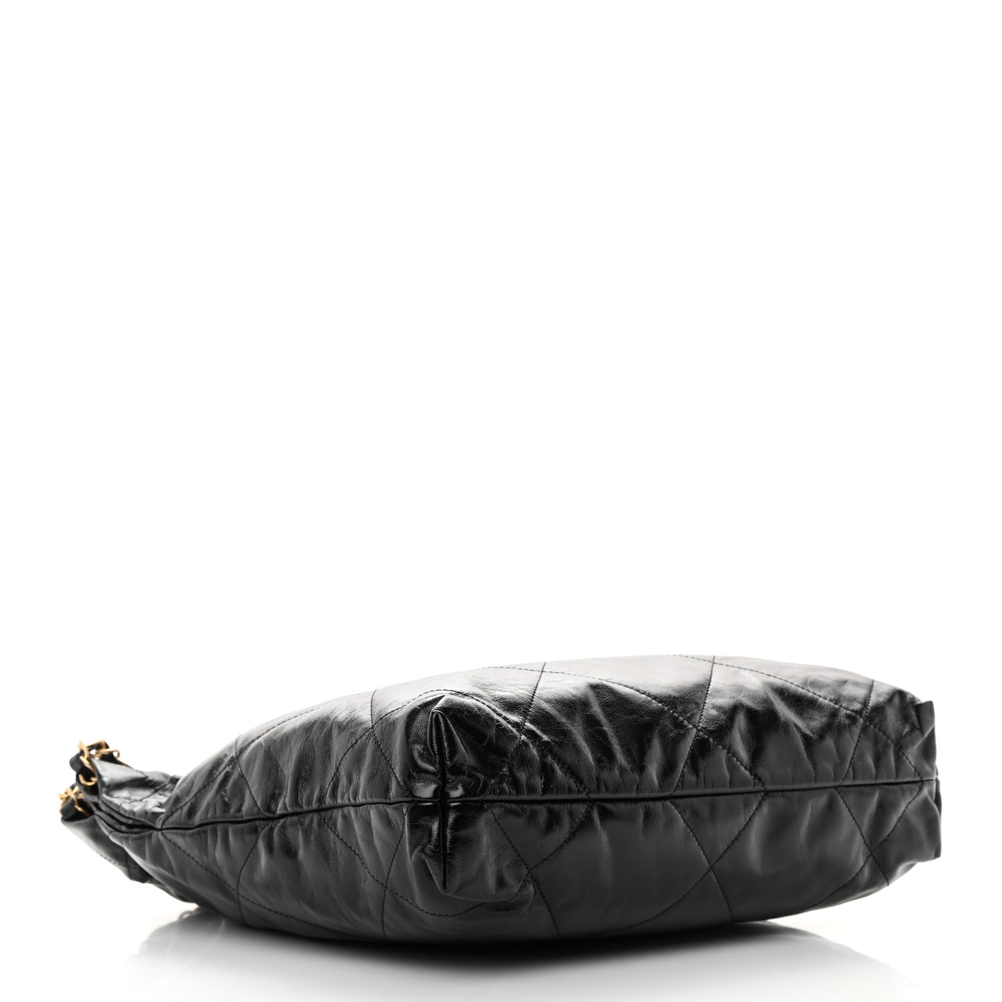 Shiny Calfskin Quilted Chanel 22 Black