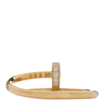 Cartier 18K Yellow Gold Diamond Juste Un Clou Paved Ring 53 6.25 3 of 5