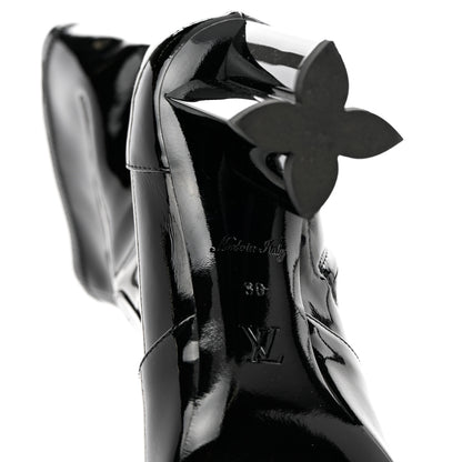 Louis Vuitton Patent Uniformes Silhouette Ankle Boots 36 Black 6 of 8