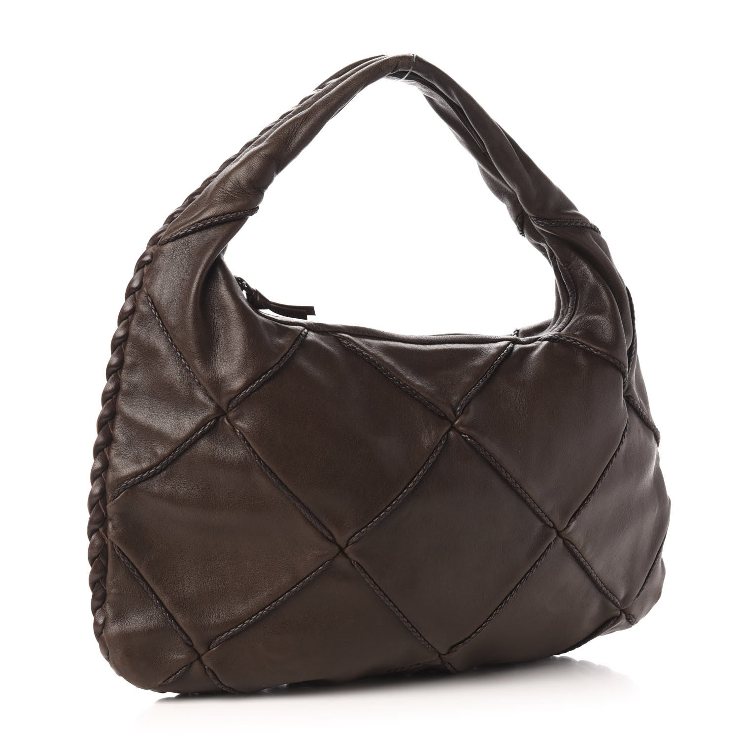 Bottega Veneta Nappa Quilted Medium Veneta Hobo Ebano 3 of 12