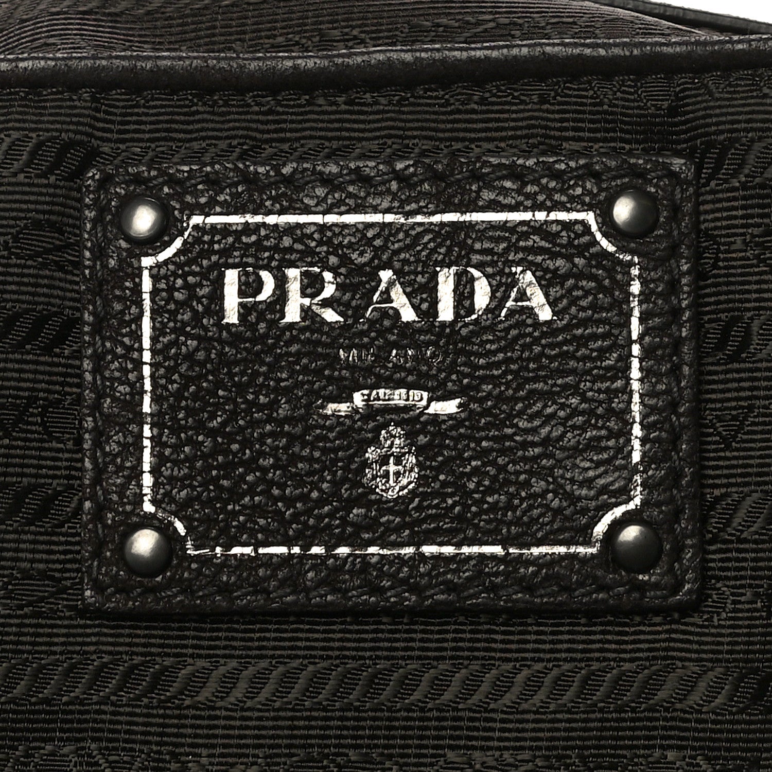 Prada Goatskin Crocodile Embossed Flap Shoulder Bag Dark Brown 6 of 14