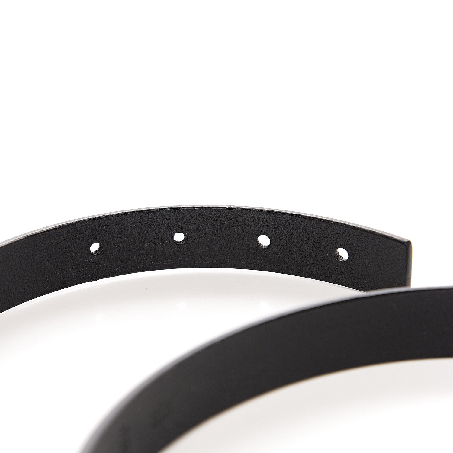 Louis Vuitton Calfskin Embossed 20MM LV Initiales Belt 85 34 Black 6 of 6