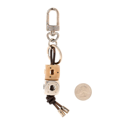 Louis Vuitton Damier Metal Resin Dice Key Holder 2 of 7