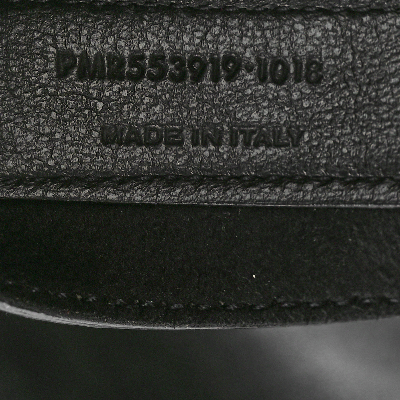 Saint Laurent Lambskin Teddy Drawstring Bag Black 8 of 10