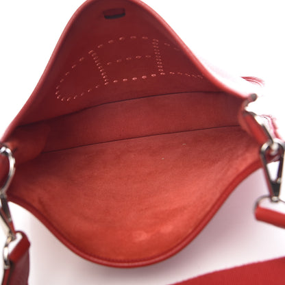 Hermes Taurillon Clemence Evelyne III PM Rouge Casaque 5 of 10