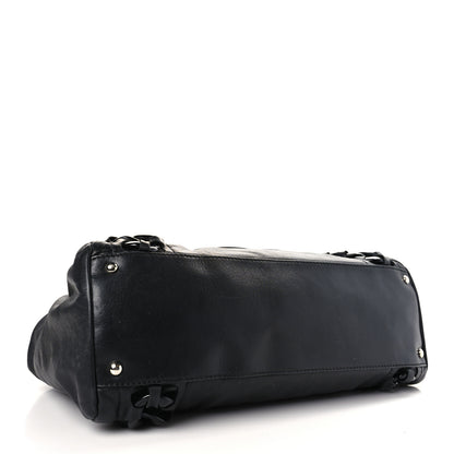 Chanel Calfskin Modern Chain Rhodoid East West Tote Black 4 of 9