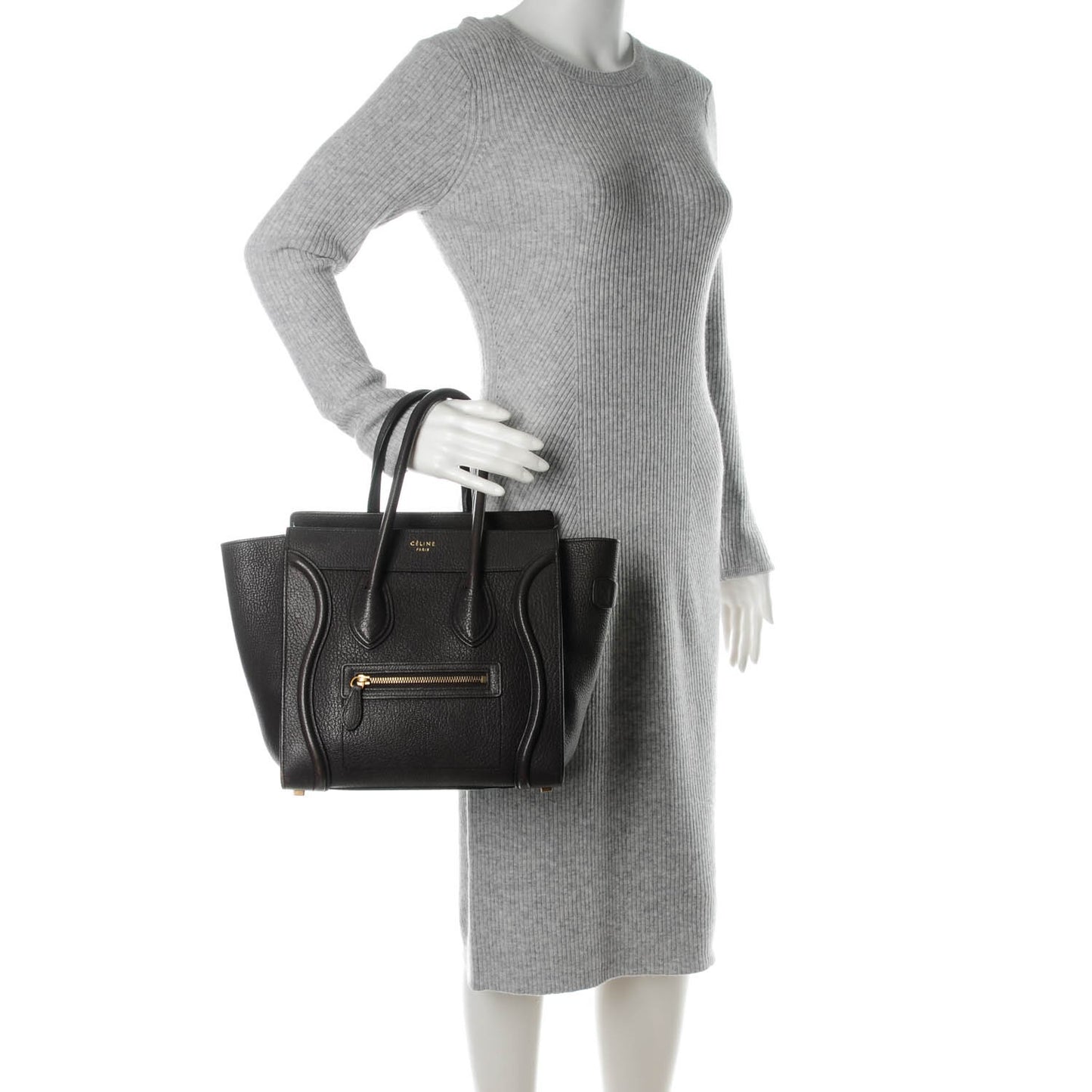 Goatskin Micro Luggage Dark Taupe