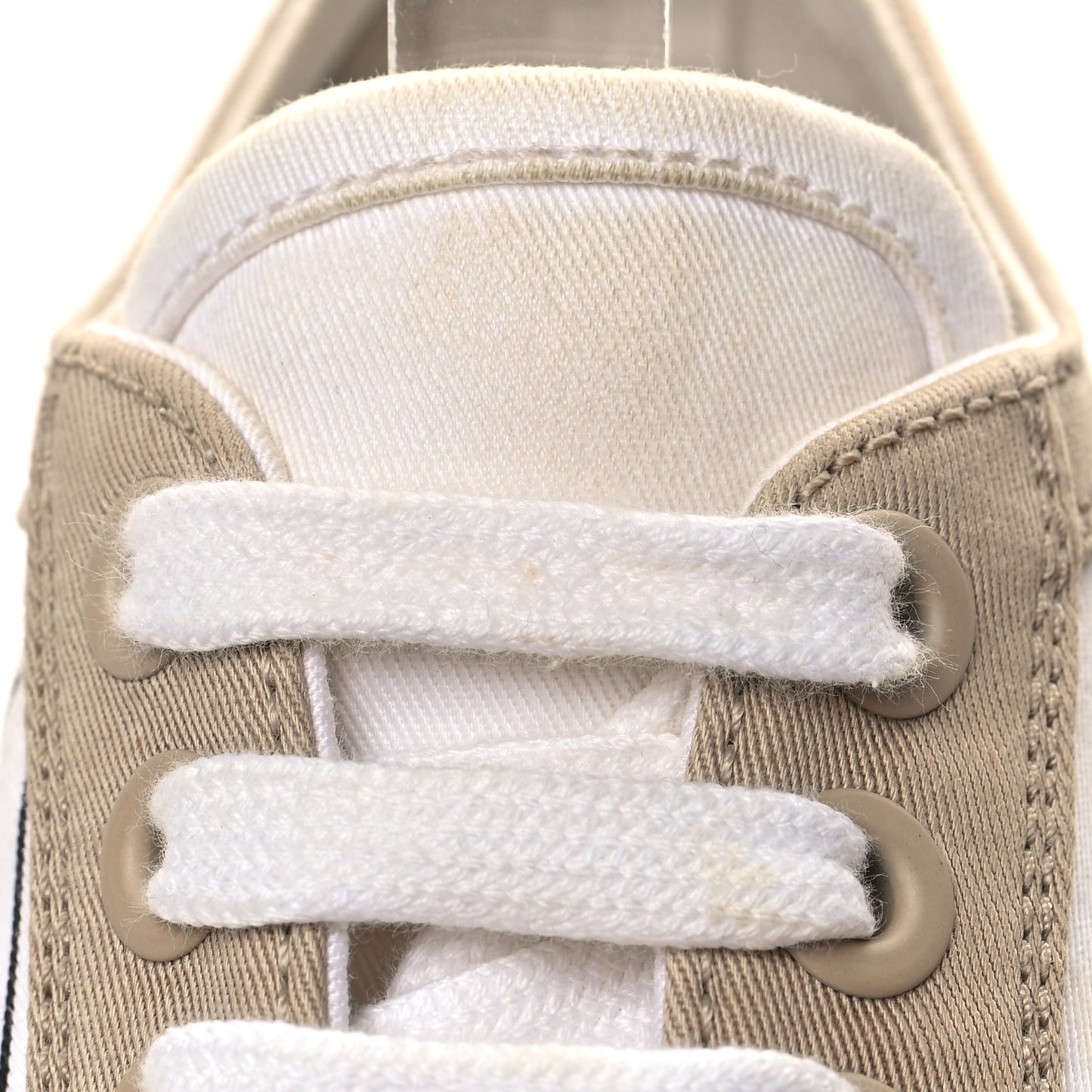Gabardine Triangle Logo Bi-Color Wheel 35mm Sneakers 37 White Corda