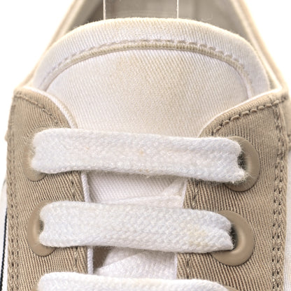 Prada Gabardine Triangle Logo Bi-Color Wheel 35mm Sneakers 37 White Corda 10 of 11
