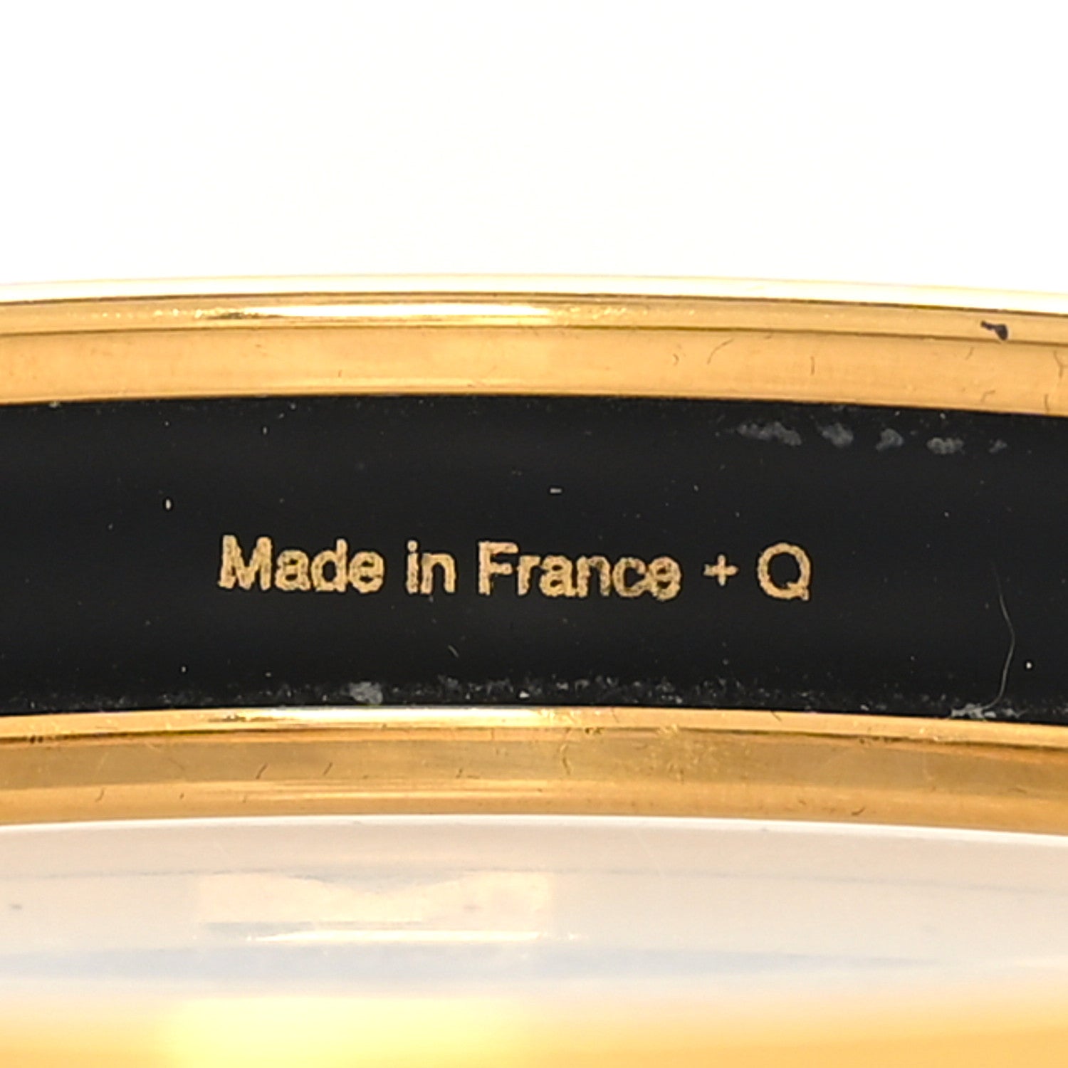 Hermes Enamel Printed Narrow Caleche Bracelet 70 Lagon 5 of 5