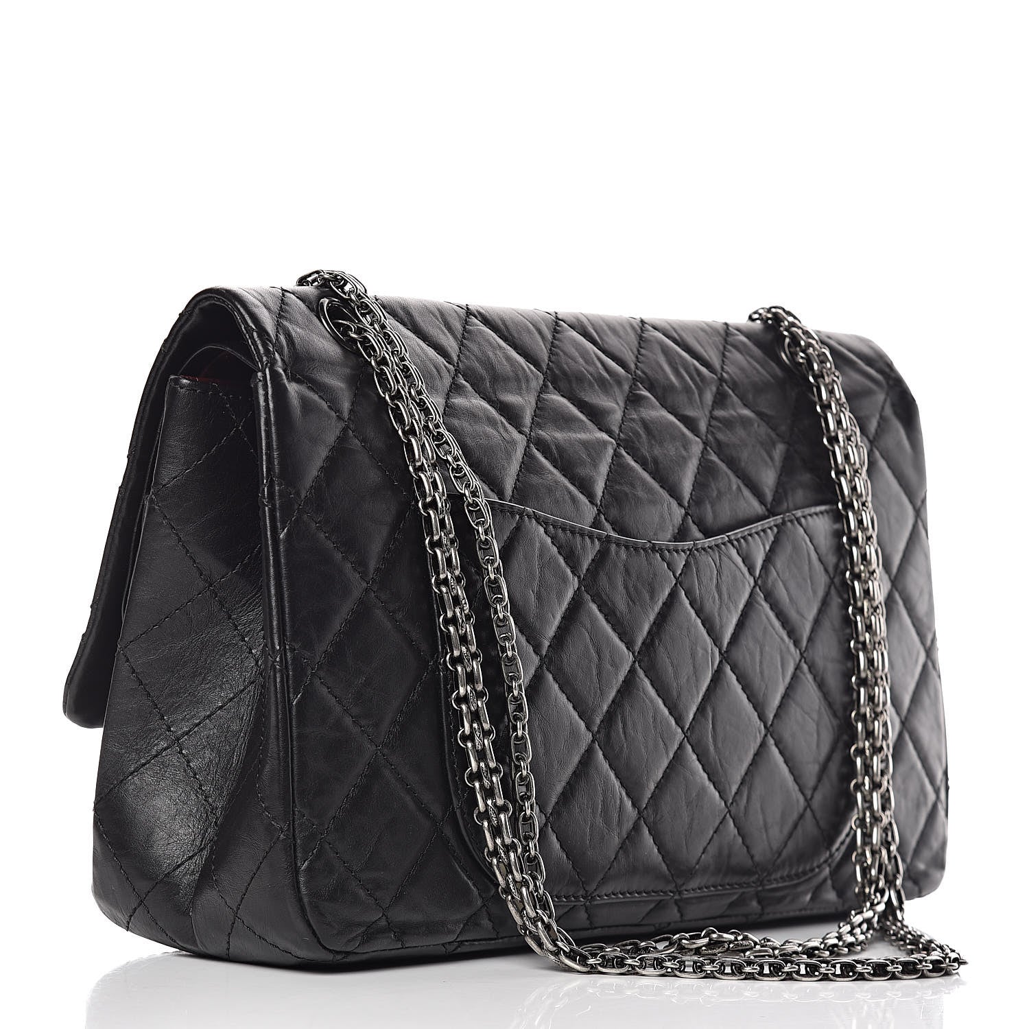 Chanel Aged Calfskin Quilted 2.55 Reissue 227 Flap Black 3 of 11